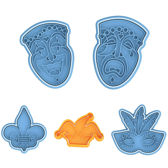 Mardi Gras Masquerade Cookie Cutter & Stamp