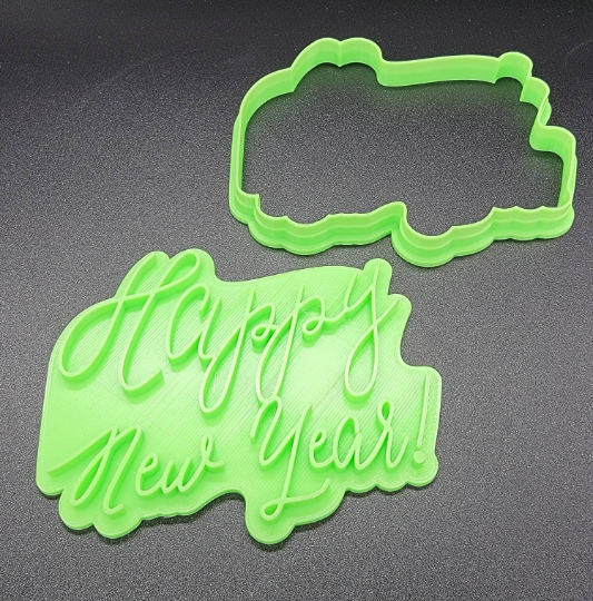 New Year's Eve 2025 Cookie Cutter & Stamp