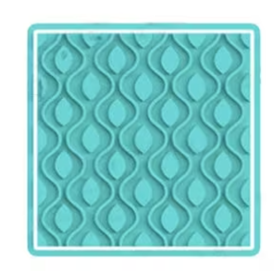 Square Printed Pattern Cookie Cutter & Stamp