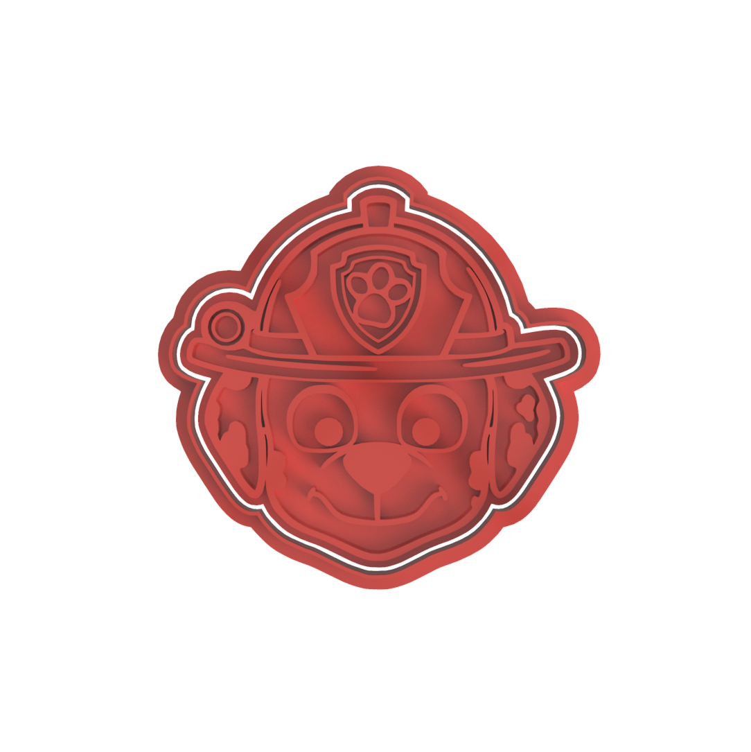 Paw Patrol Heads Cookie Cutter & Stamp