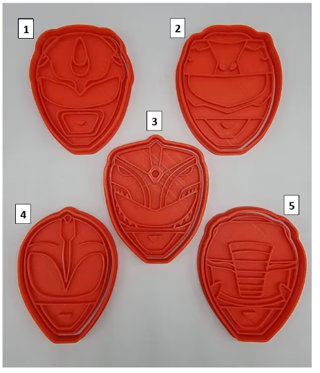 Power Rangers Cookie Cutters & Stamp