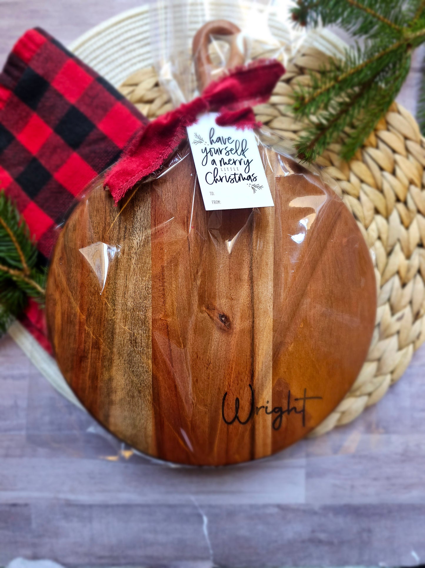 Personalized Engraved Cutting Charcuterie Board