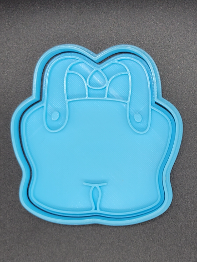 Santa Boots Overalls Cookie Cutter & Stamp