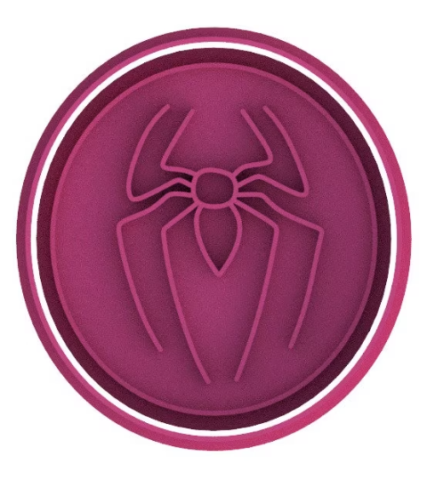 Spiderman Elements Cookie Cutter & Stamp