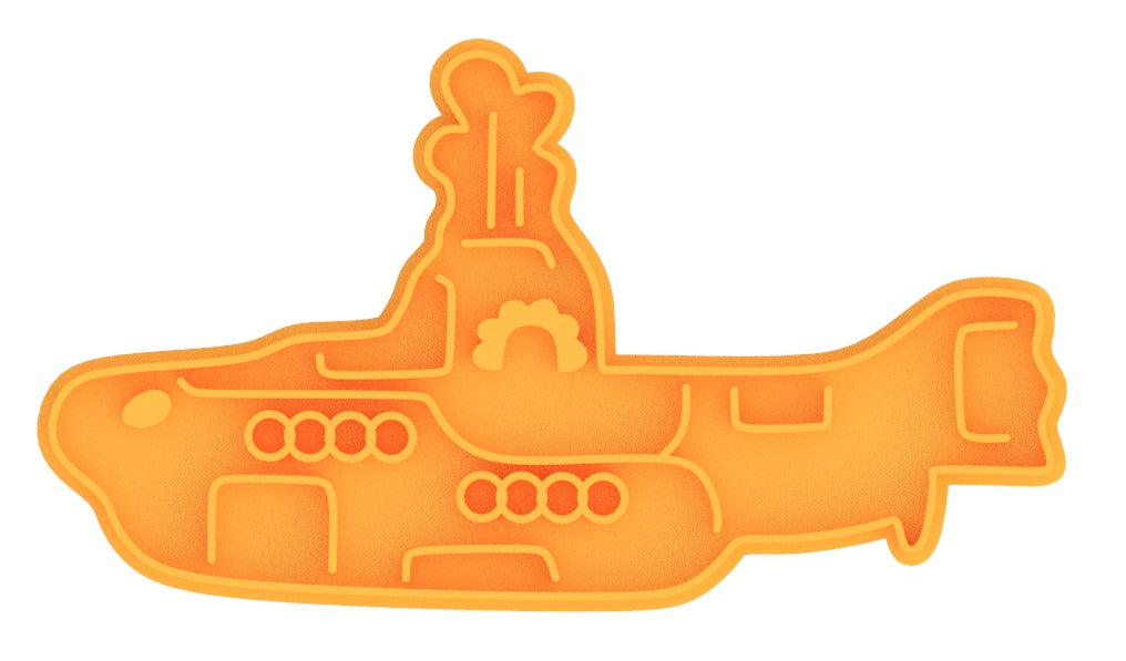 Beatles Yellow Submarine Cookie Cutter & Stamp