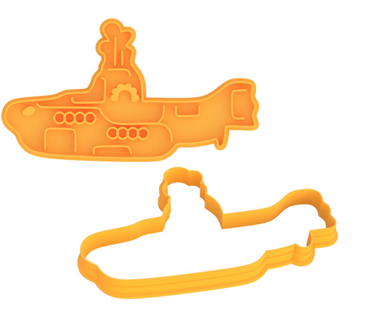 Beatles Yellow Submarine Cookie Cutter & Stamp