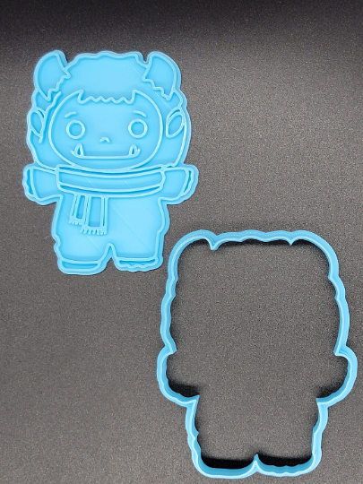 Yeti Holiday Cookie Cutter & Stamp