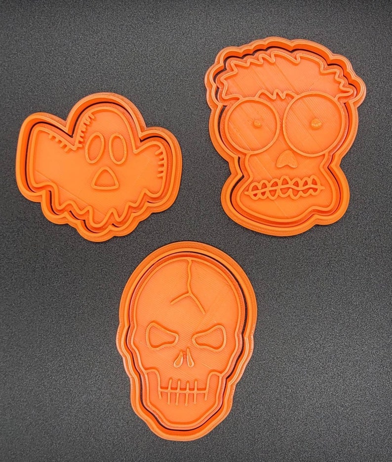 3D Printed Assorted Halloween Cookie Cutters & Stamps SunshineT Shop