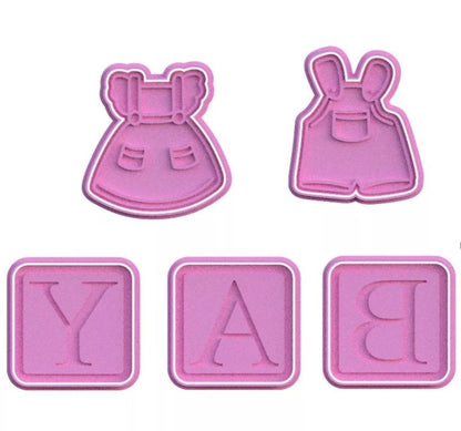 3D Printed Baby Blocks Cookie Cutters & Stamps SunshineT Shop