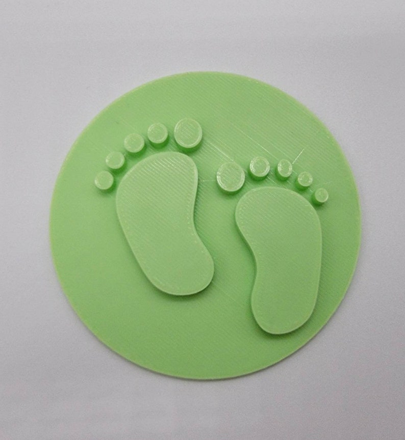 3D Printed Baby Footprints Cookie Stamp & Embosser SunshineT Shop