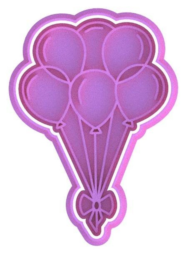 3D Printed Balloons Cookie Cutter & Stamp SunshineT Shop