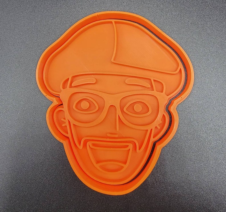 3D Printed Blippi Cookie Cutter & Stamp SunshineT Shop
