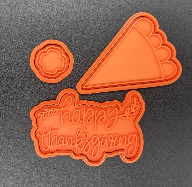 3D Printed Build a Pie Thanksgiving Cookie Platter Cookie Cutter & Stamp SunshineT Shop