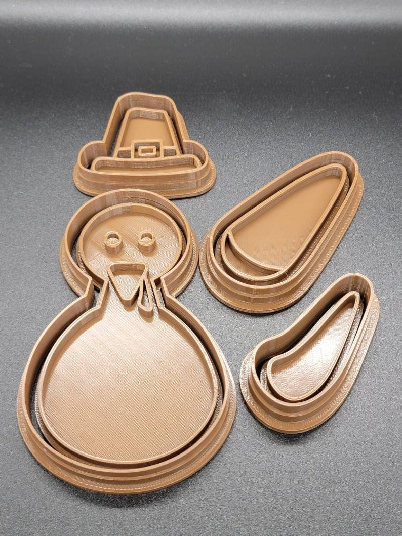3D Printed Build a Turkey Cookie Cutter & Stamp SunshineT Shop