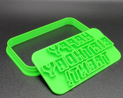 Custom Minecraft Birthday Cookie Cutter & Stamp – SunshineT Shop
