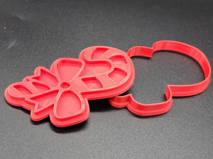 3D Printed Candy Cane Cookie Cutter & Stamp SunshineT Shop