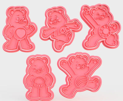 3D Printed Care Bears Cookie Cutters & Stamps SunshineT Shop