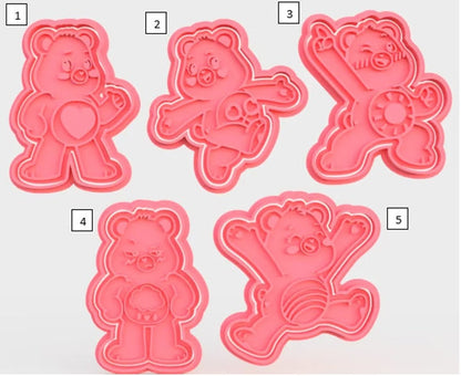 3D Printed Care Bears Cookie Cutters & Stamps SunshineT Shop