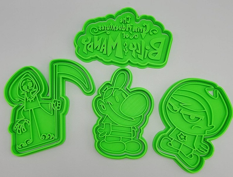 3D Printed Cookie Cutters - The Grim Adventures of Billy & Mandy SunshineT Shop