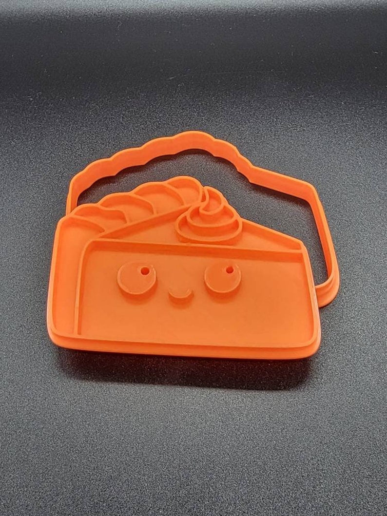 3D Printed Cute Pie Slice Cookie Cutter & Stamp SunshineT Shop