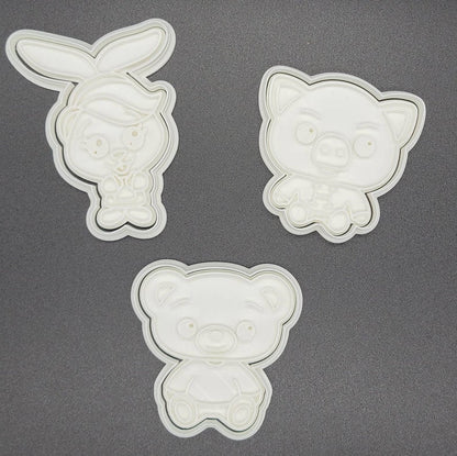 3D Printed El Payaso Plim Plim Cookie Cutter & Stamps Set SunshineT Shop