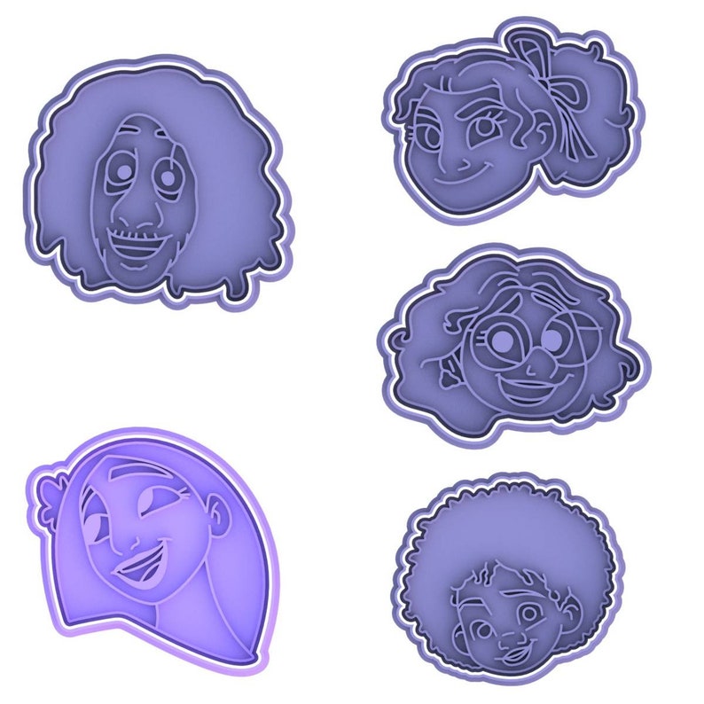 3D Printed Encanto Character Inspired Cookie Cutters & Stamps SunshineT Shop