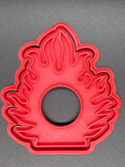 3D Printed Flame Cookie Cutter & Stamp SunshineT Shop