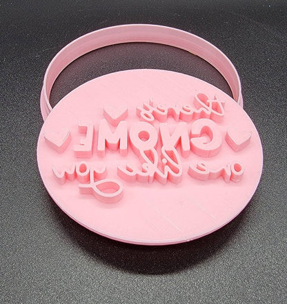 3D Printed Gnome Valentine's Day Cookie Platter Cutter & Stamps SunshineT Shop