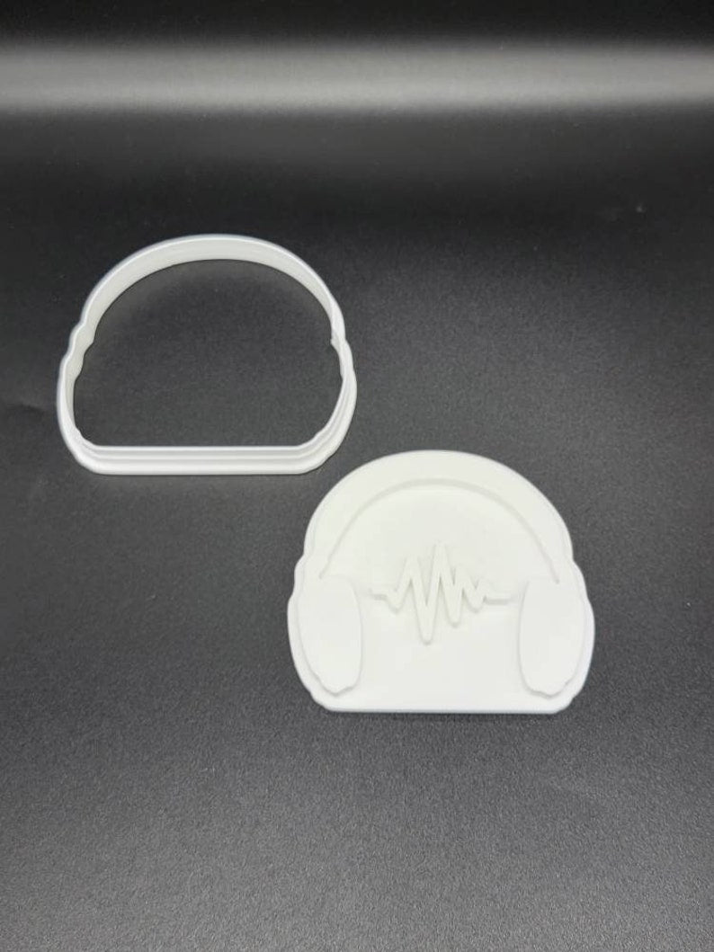 3D Printed Headphones Music Cookie Cutter SunshineT Shop