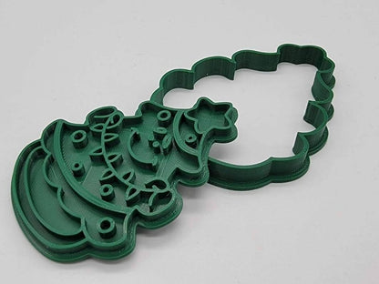 3D Printed Holiday Tree Cookie Cutter & Stamp SunshineT Shop