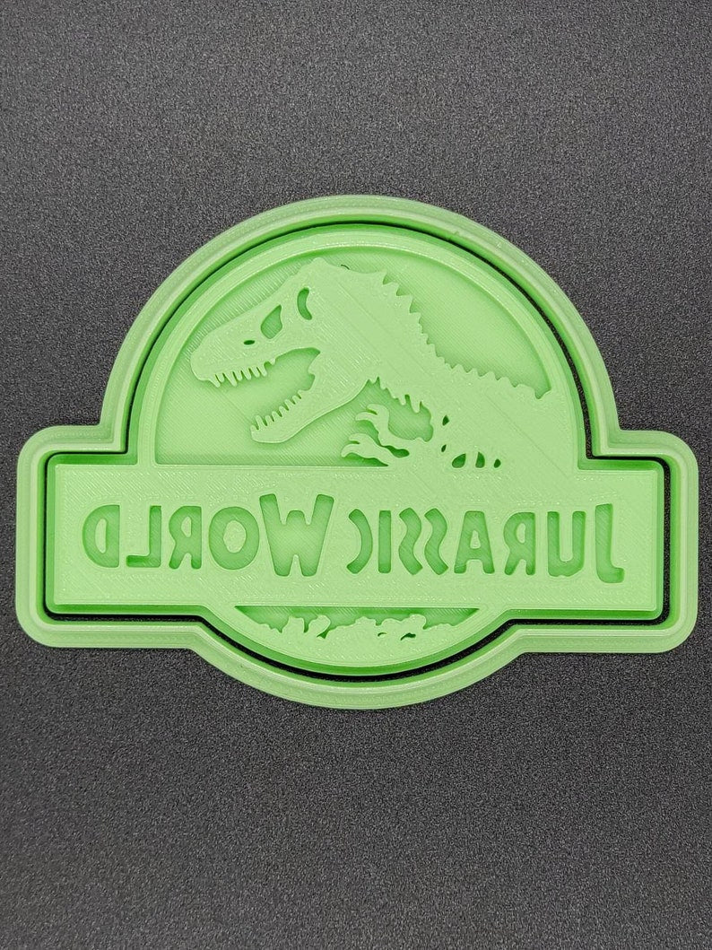3D Printed Jurassic World Cookie Cutter & Stamp SunshineT Shop