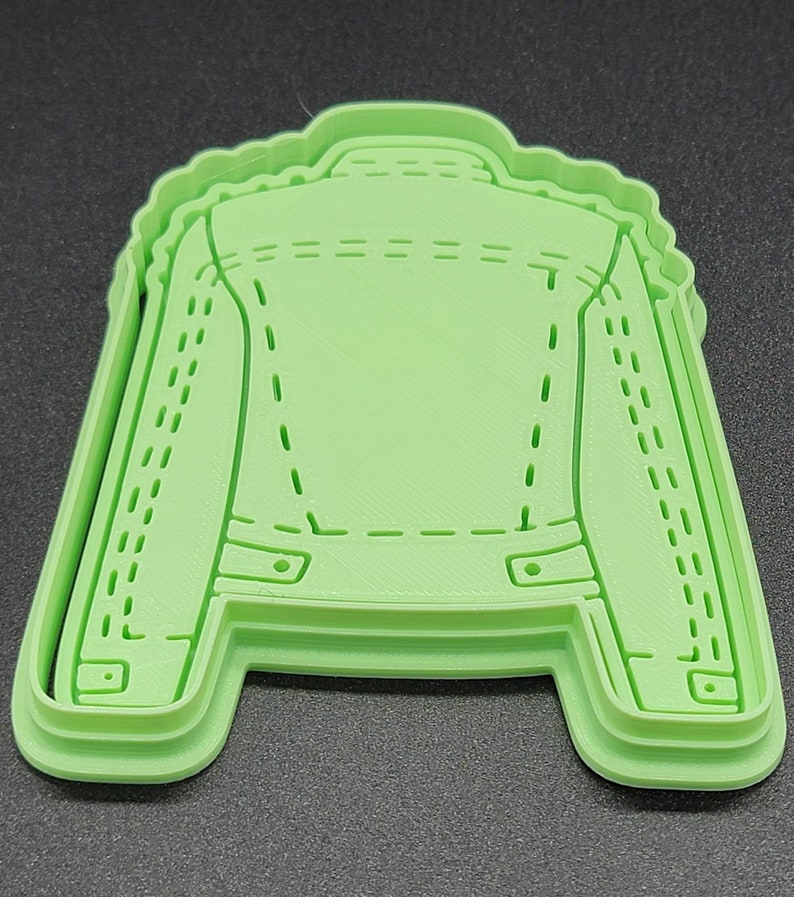 3D Printed Leather Jacket Cookie Cutter & Stamp SunshineT Shop