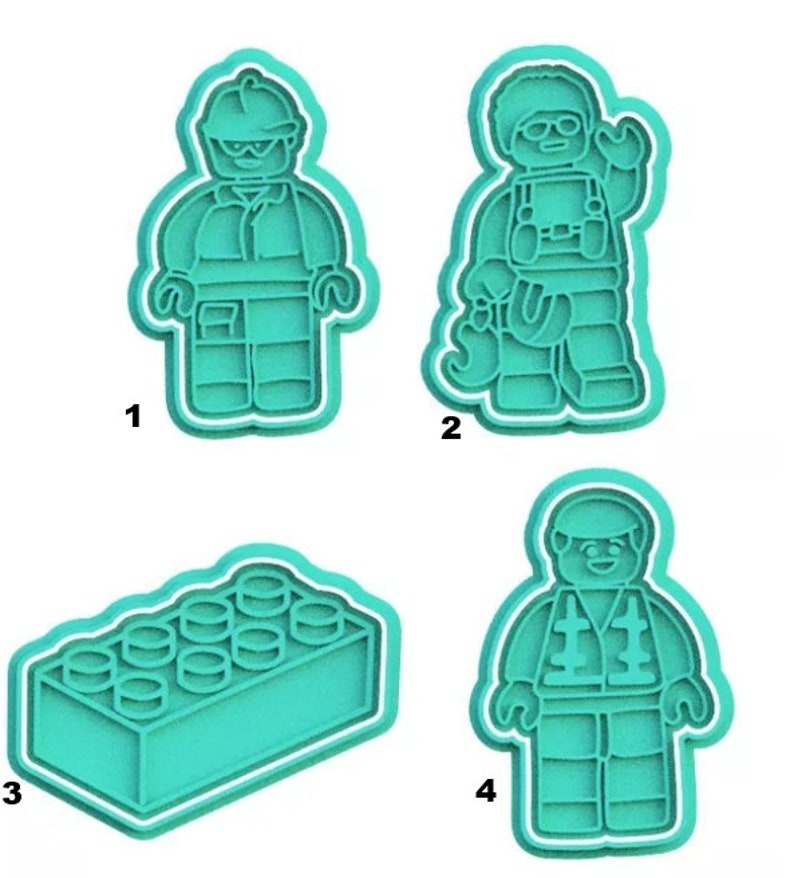 3D Printed Lego Cookie Cutters & Stamps SunshineT Shop