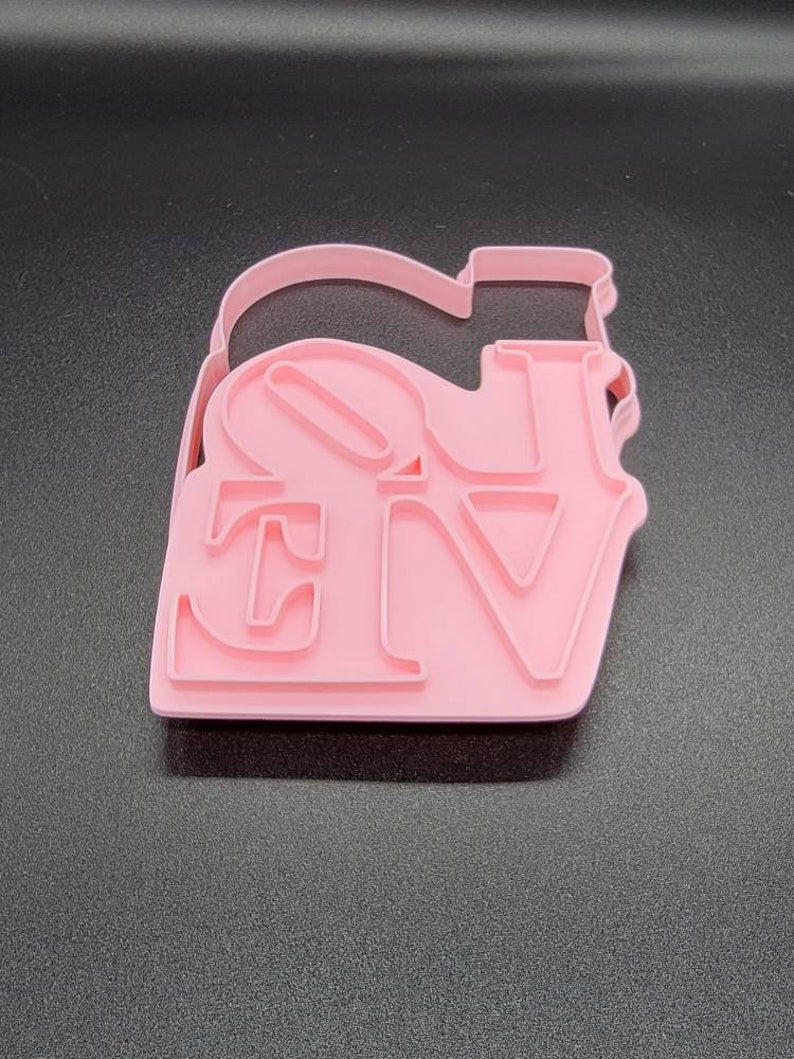 3D Printed Love/Valentines Day Cookie Cutter & Stamp SunshineT Shop