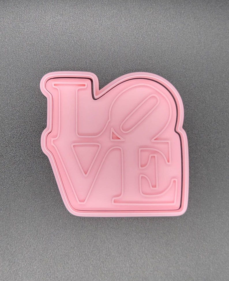 3D Printed Love/Valentines Day Cookie Cutter & Stamp SunshineT Shop