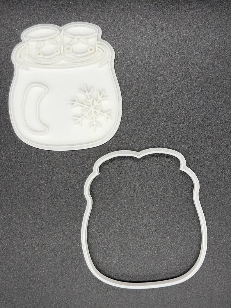 3D Printed Marshmallow Mug Cookie Cutter & Stamp SunshineT Shop