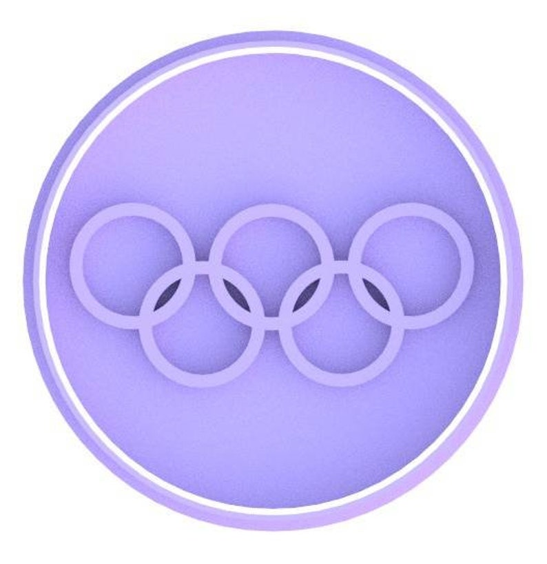 3D Printed Olympics Sports Cookie Cutters & Stamps SunshineT Shop