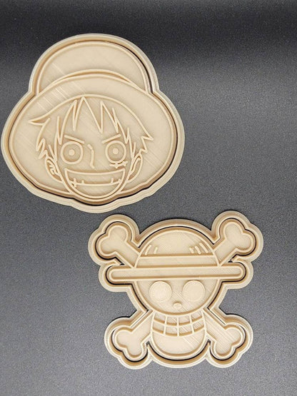 STL file Hello Kitty Luffy One piece Cookie Cutter - Cookies