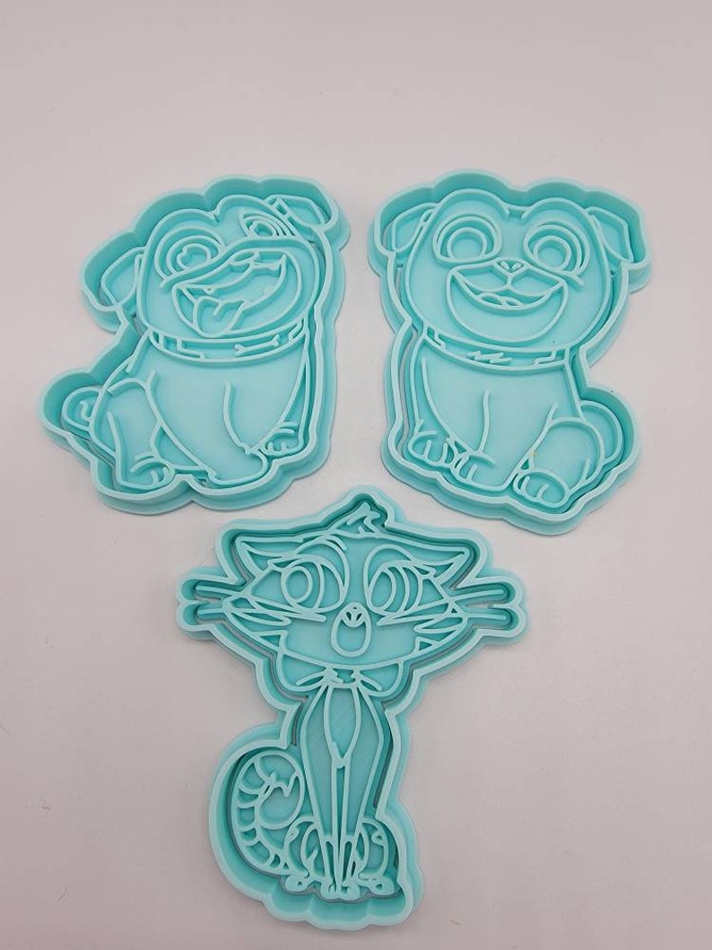3D Printed Puppy Dog Pals Set of (3) Cookie Cutter & Stamps SunshineT Shop