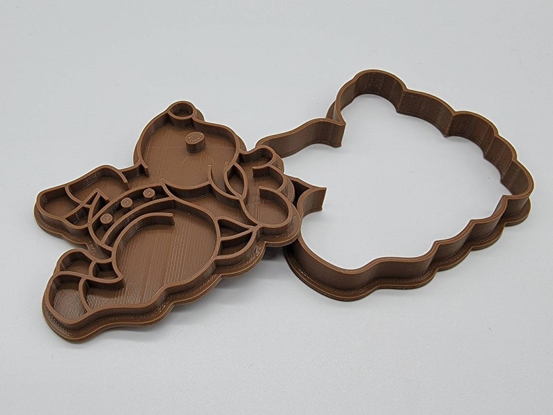 3D Printed Reindeer Cookie Cutter & Stamp SunshineT Shop