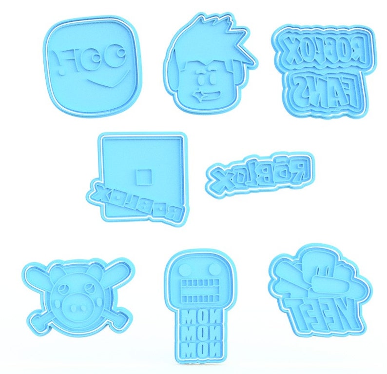3D Printed Roblox Cookie Cutters & Stamps SunshineT Shop