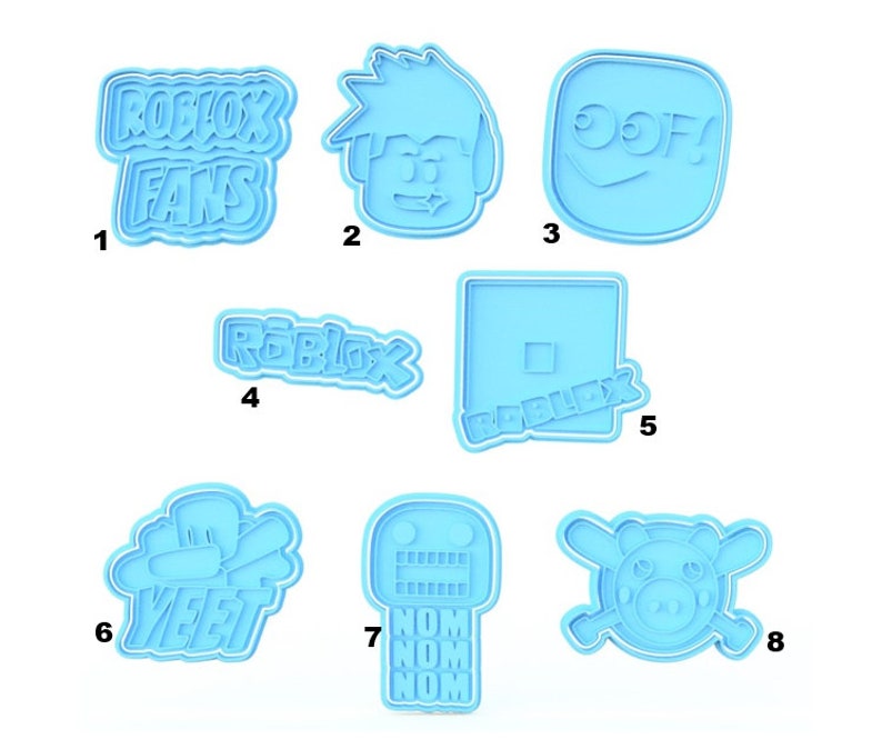 3D Printed Roblox Cookie Cutters & Stamps SunshineT Shop