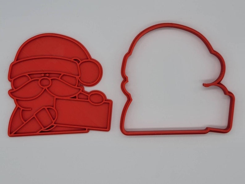 3D Printed Santa Name Cookie Cutter & Stamp SunshineT Shop