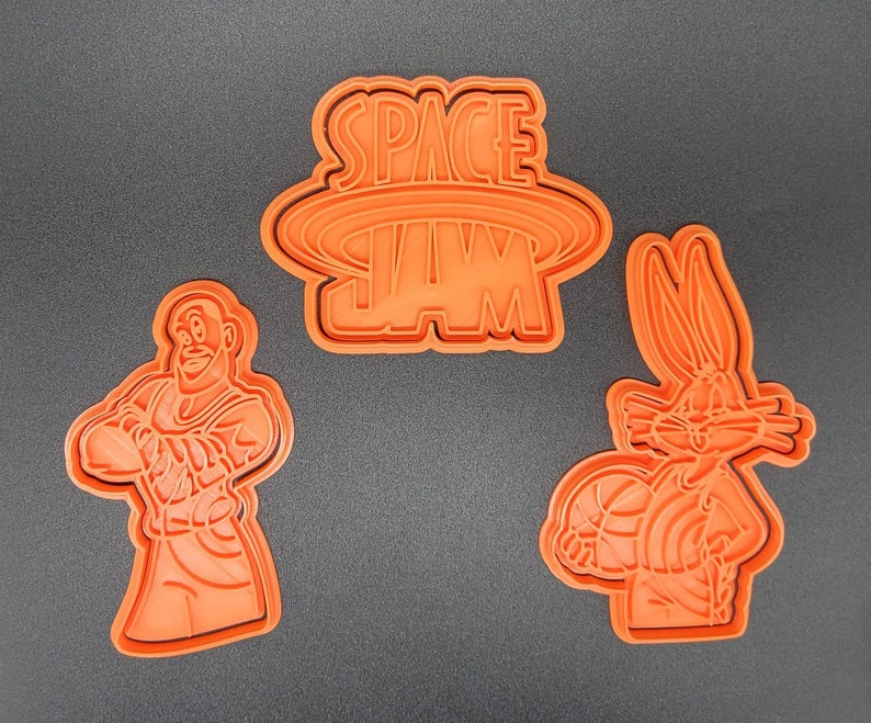 3D Printed Space Jam Cookie Cutters & Stamps SunshineT Shop