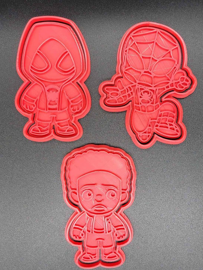 3D Printed Spiderman Amazing Friends Cookie Cutters & Stamps SunshineT Shop