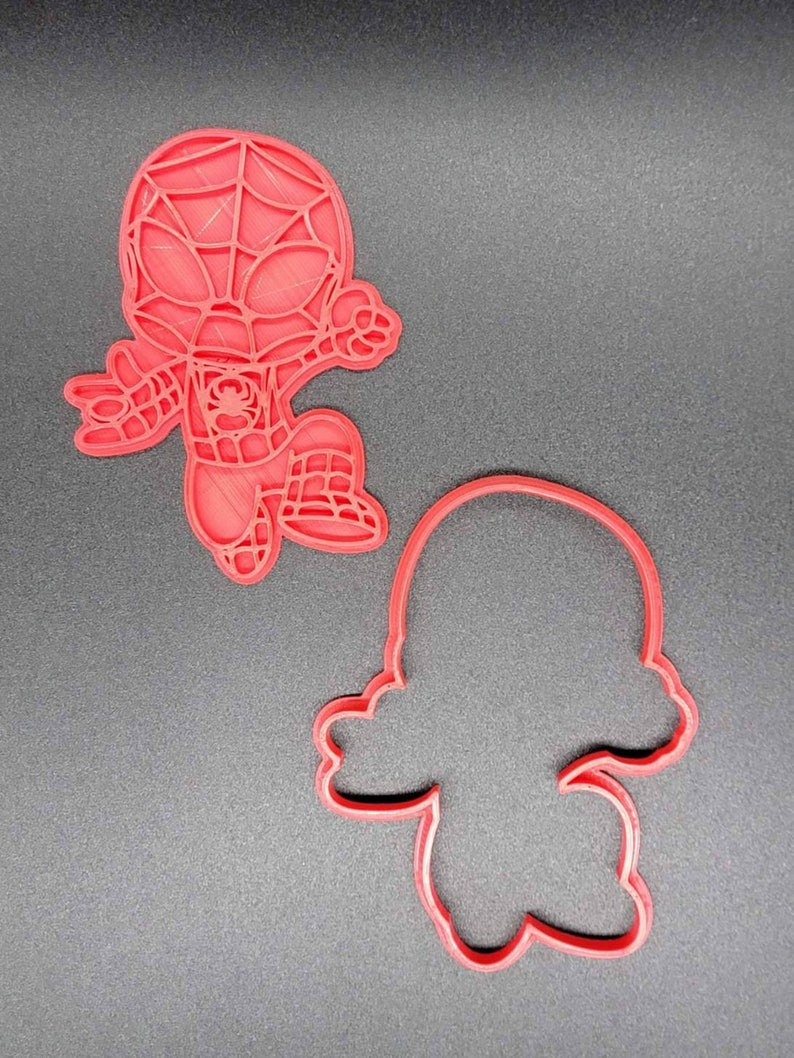 3D Printed Spiderman Amazing Friends Cookie Cutters & Stamps SunshineT Shop