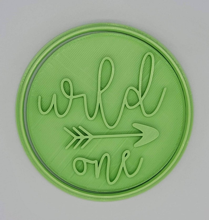 3D Printed Wild One Cookie Cutter & Stamp SunshineT Shop