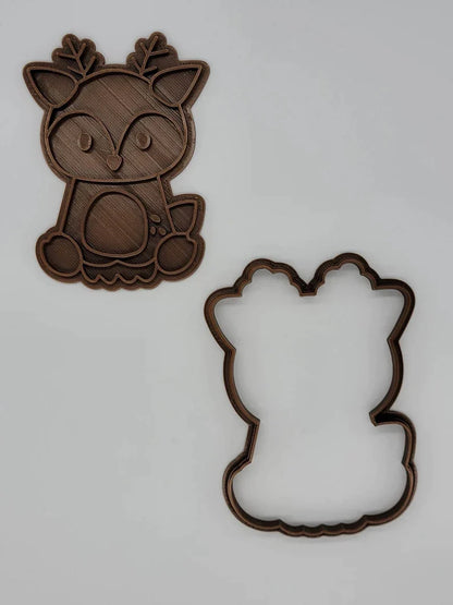 3D Printed Woodland Animals Cookie Cutter & Stamp SunshineT Shop