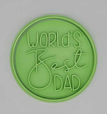 3D Printed World's Best Dad Cookie Cutter & Stamp SunshineT Shop