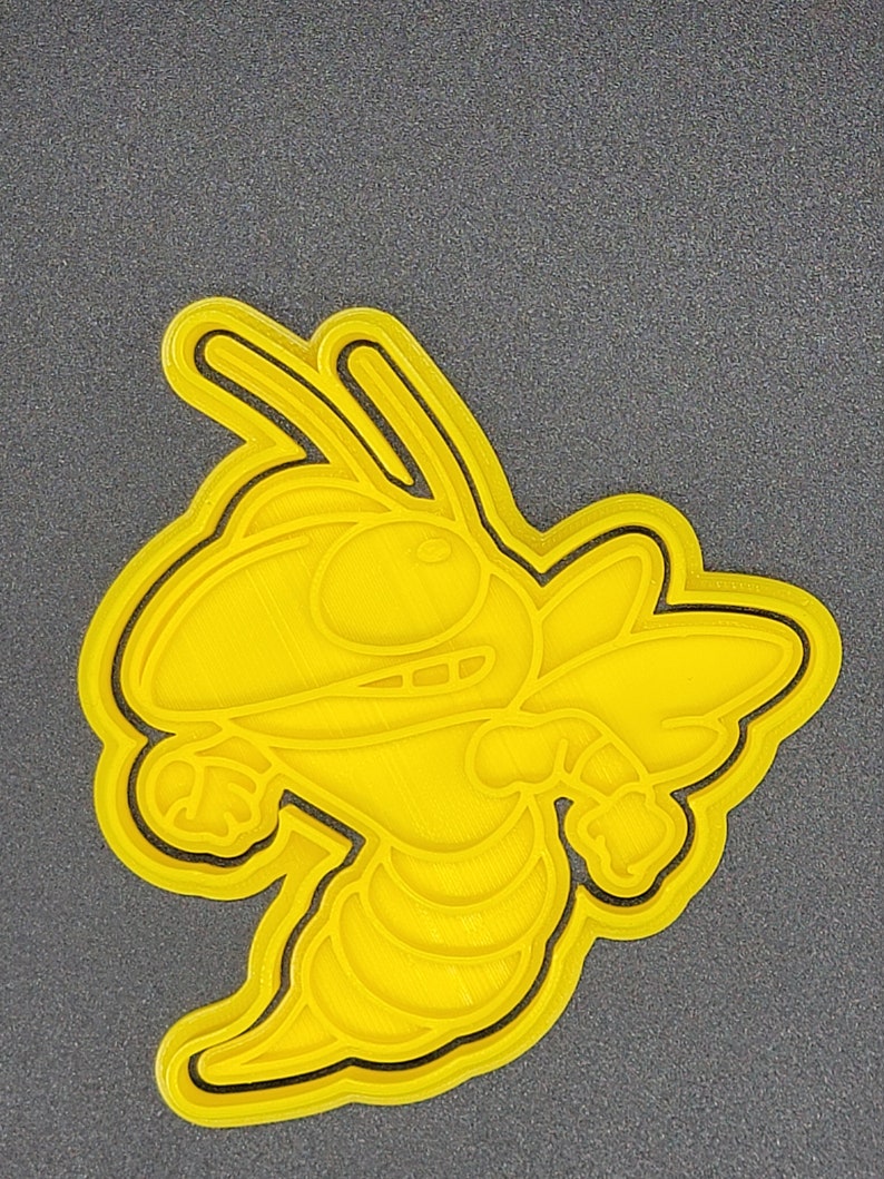 3D Printed Yellow Jacket Cutter and Stamp SunshineT Shop